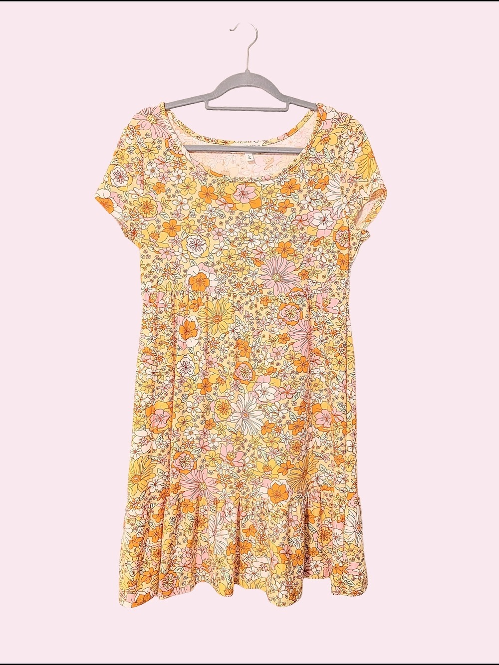 Floral Scoop Neck Dress by Planet Gold
